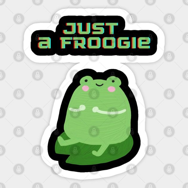 Just a froggie Sticker by reesea